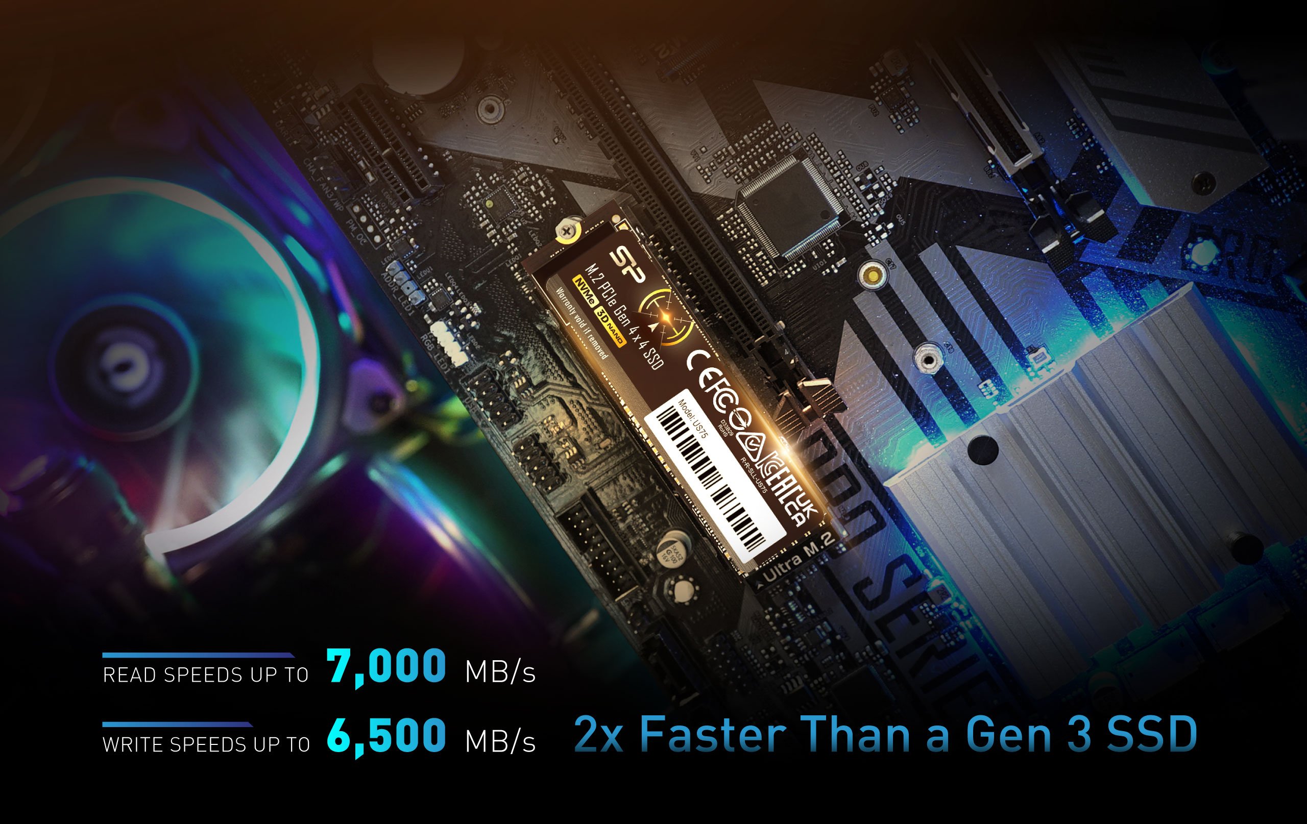 Silicon Power 2TB US75 Nvme PCIe Gen4 M.2 2280 SSD R/W Up to Silicon Power 2TB US75 Nvme PCIe Gen4 M.2 2280 SSD R/W Up to